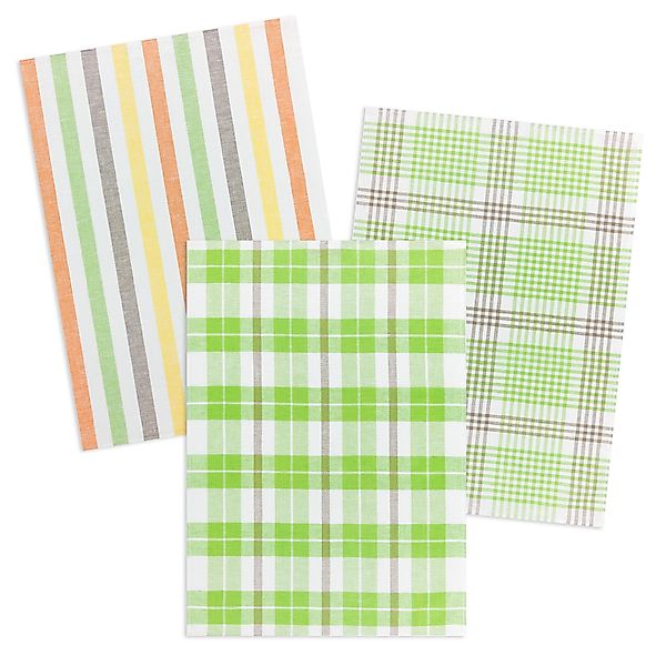 Kracht Geschirrtuch Blockstreifen, (Set, 3-tlg., Set), günstig online kaufen
