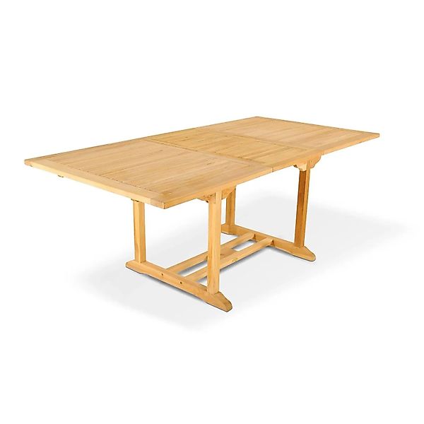 SAM Gartentisch Rechteckig Ausziehbar Teakholz 180 - 240 cm KUBA günstig online kaufen