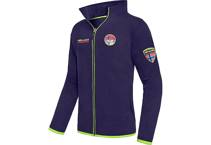 Nebulus Sweatjacke NORY, P6542 - Herren, navy-lime, L günstig online kaufen