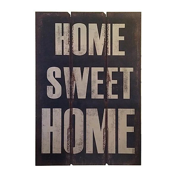 Nostalgisches Holzschild Home Sweet Home Wandbild 70x50cm günstig online kaufen