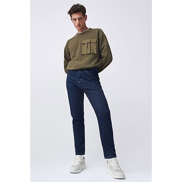 Salsa Jeans 125512-504 / Plush Pocket Pullover L Green günstig online kaufen