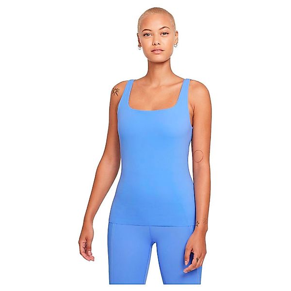 Nike Yoga Luxe Ärmelloses T-shirt XL Royal Pulse / Aluminum günstig online kaufen