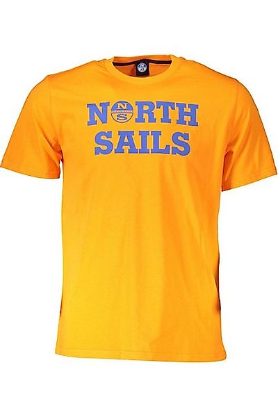 North Sails T-Shirt Stylisches Herren T-Shirt in Orange mit Logo-Print günstig online kaufen