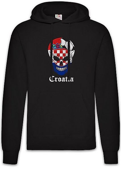 Urban Backwoods Hoodie Croatia Football Skull I Herren Hoodie Kroatien Fußb günstig online kaufen