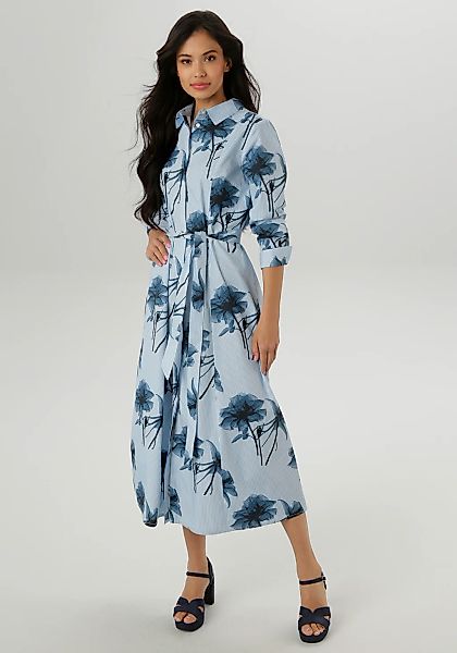 Aniston SELECTED Blusenkleid, mit fantasievollem Blumendruck - NEUE KOLLEKT günstig online kaufen
