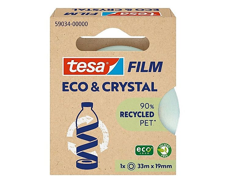 tesa Klebeband ECO & CRYSTAL (1-St) 19 mm / 33 m, transparent günstig online kaufen