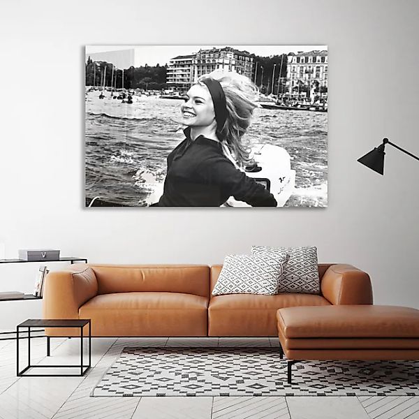 queence Acrylglasbild »Venezia«, Schwarz-Weiß-Stars-Frau-Portrait-Foto-Film günstig online kaufen