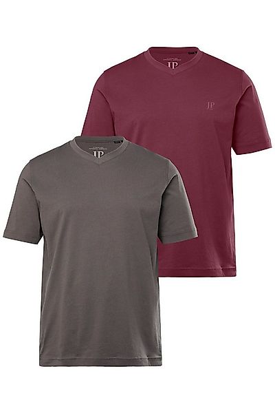 JP1880 T-Shirt T-Shirt V-Ausschnitt Halbarm bis 8 XL (2-tlg) günstig online kaufen