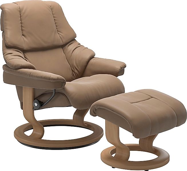Stressless® Relaxsessel »Reno«, (Set, Relaxsessel mit Hocker), mit Hocker, günstig online kaufen