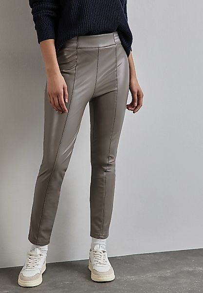 STREET ONE Lederhose, High Waist günstig online kaufen