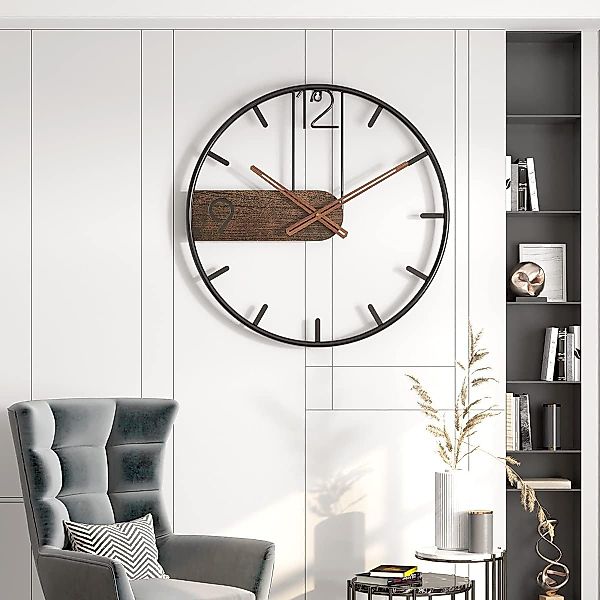 SURFOU Wanduhr Große Vintage Wanduhr aus günstig online kaufen