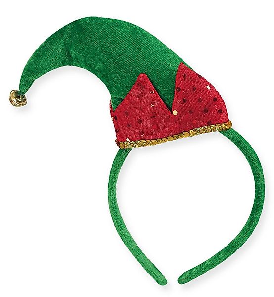 Fries Kostüm Kostüm Haarreif Wichtel Mütze mit Glöckchen Weihnachten Karnev günstig online kaufen