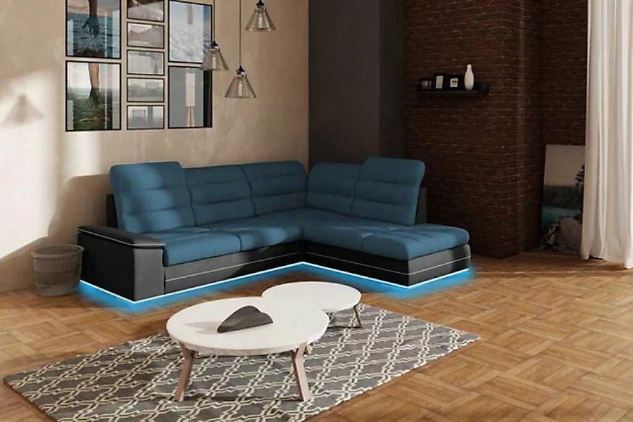 Xlmoebel Ecksofa Wohnlandschaft mit Eck-Schlafsofa aus Polsterstoffen und L günstig online kaufen