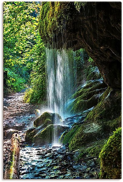 Artland Wandbild "Moosbedeckter Wasserfall", Wasserfallbilder, (1 St.), als günstig online kaufen