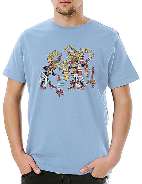 Urban Backwoods Print-Shirt Aztec Scenery Herren T-Shirt Aztecs Azteken Ink günstig online kaufen