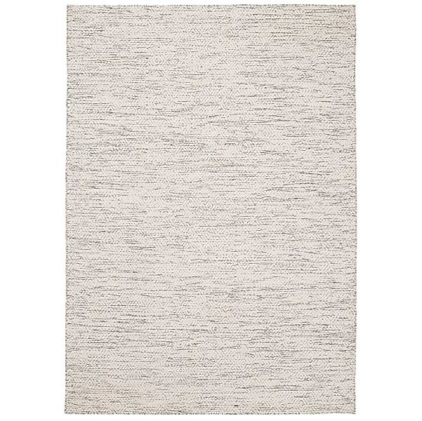 Nyoko Wollteppich 140 x 200cm White günstig online kaufen