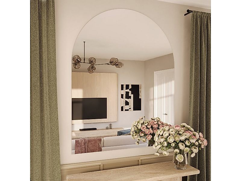 MySpiegel.de Wandspiegel Rahmenloser Rundbogenspiegel in der Stärke 5 mm mi günstig online kaufen