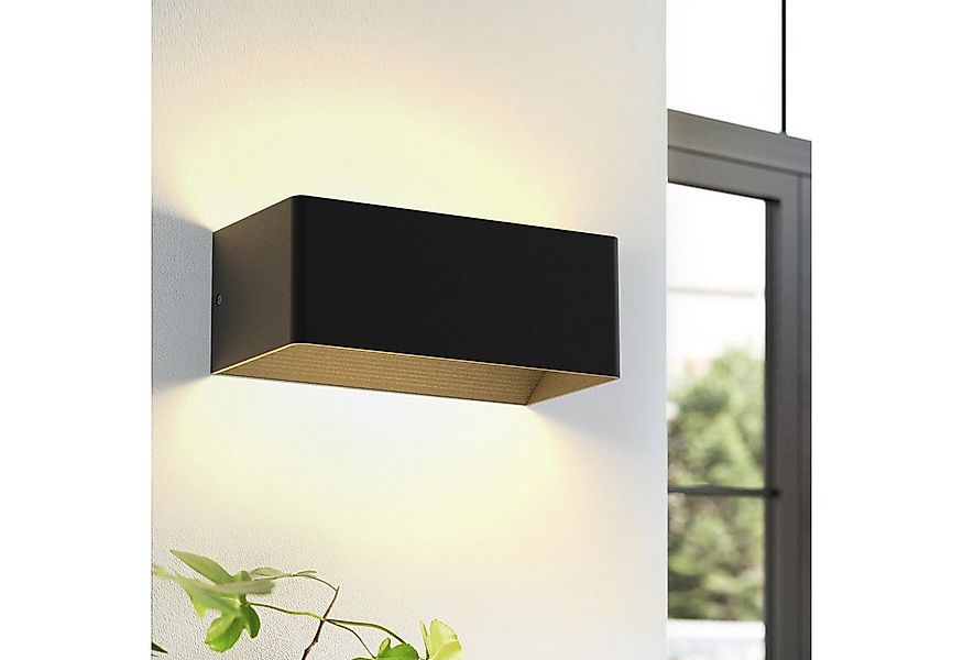 Nettlife Wandleuchte Innen & Aussen LED Wandlampe Schwarz 3000K Metal 5w 1E günstig online kaufen