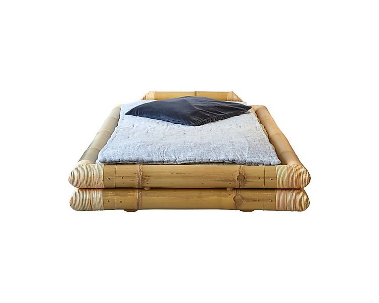 Tikamoon Massivholzbett Futonbett Bett aus Bambus 90 x 190 cm mit Lattenros günstig online kaufen