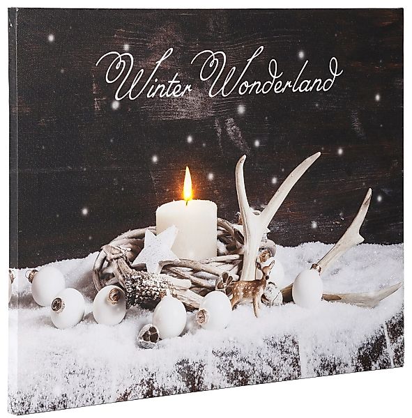 Dreams LED-Bild "Winter Wonderland, Weihnachtsdeko", batteriebetrieben günstig online kaufen