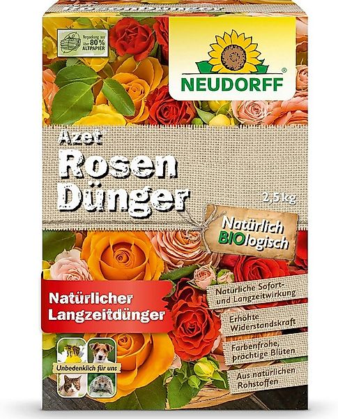 Neudorff Blumendünger Azet RosenDünger 2,5 kg, mit 100 Tagen Langzeitwirkun günstig online kaufen
