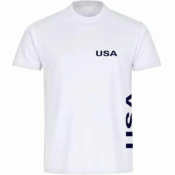 multifanshop T-Shirt Herren USA - Brust & Seite - Männer günstig online kaufen