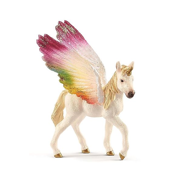 Schleich® Lernspielzeug Geflügeltes Regenbogeneinhorn Fohlen 70577 günstig online kaufen