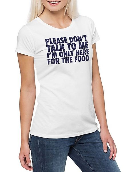 Urban Backwoods Print-Shirt Only For The Food Damen T-Shirt Party Fun Birth günstig online kaufen