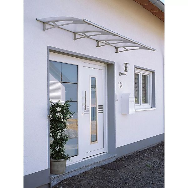 Pultbogenvordach LT-Line 2700 Weiß/Klar 17 x 270 x 95 cm günstig online kaufen