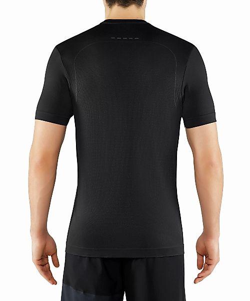FALKE Herren T-Shirt V-Ausschnitt, XL-XXL, Schwarz, Uni, 61018-300005 günstig online kaufen
