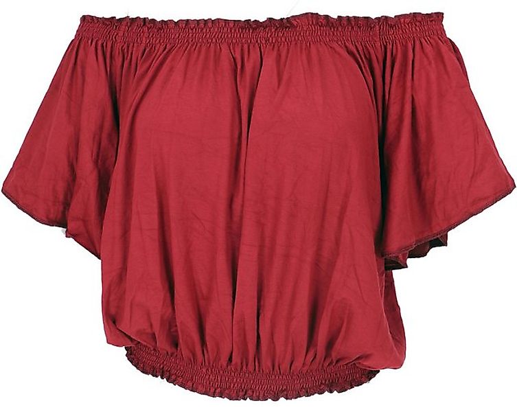 Guru-Shop T-Shirt Schulterfreies Top, Carmen Shirt - rot Festival, Ethno St günstig online kaufen