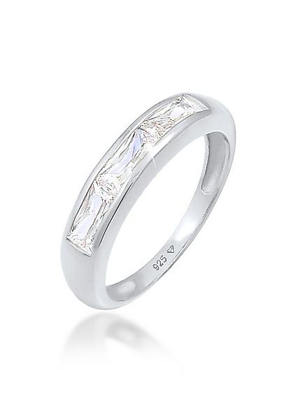 Elli Fingerring Zirkonia Funkelnd Rechteck 925 Silber günstig online kaufen
