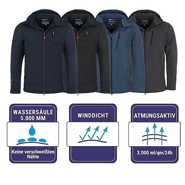Blue Wave Softshelljacke Herren Outdoor-Jacke Bent günstig online kaufen