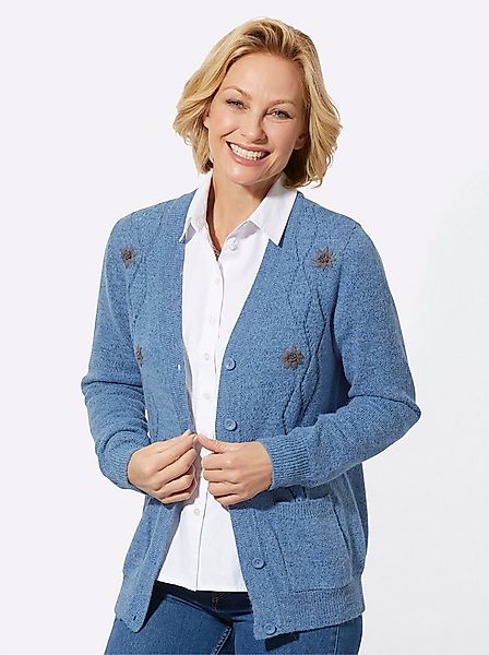 Witt Strickjacke Strickjacke Langarm Ajour, Jersey günstig online kaufen