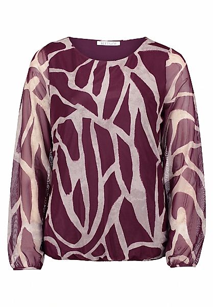 Betty&Co Kurzarmshirt "Betty & Co Damen Mesh-Shirt mit Gummizug", (1 tlg.) günstig online kaufen