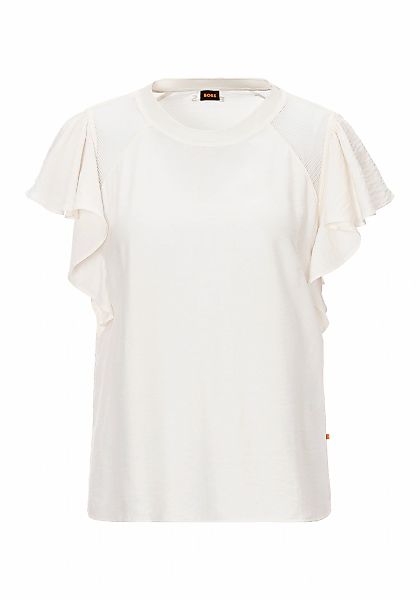 BOSS ORANGE Shirtbluse "C Benissa Premium Damenmode", mit Volant und Netzei günstig online kaufen