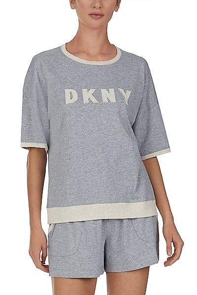 DKNY Top & Shorts Set New Signature 44 grau günstig online kaufen