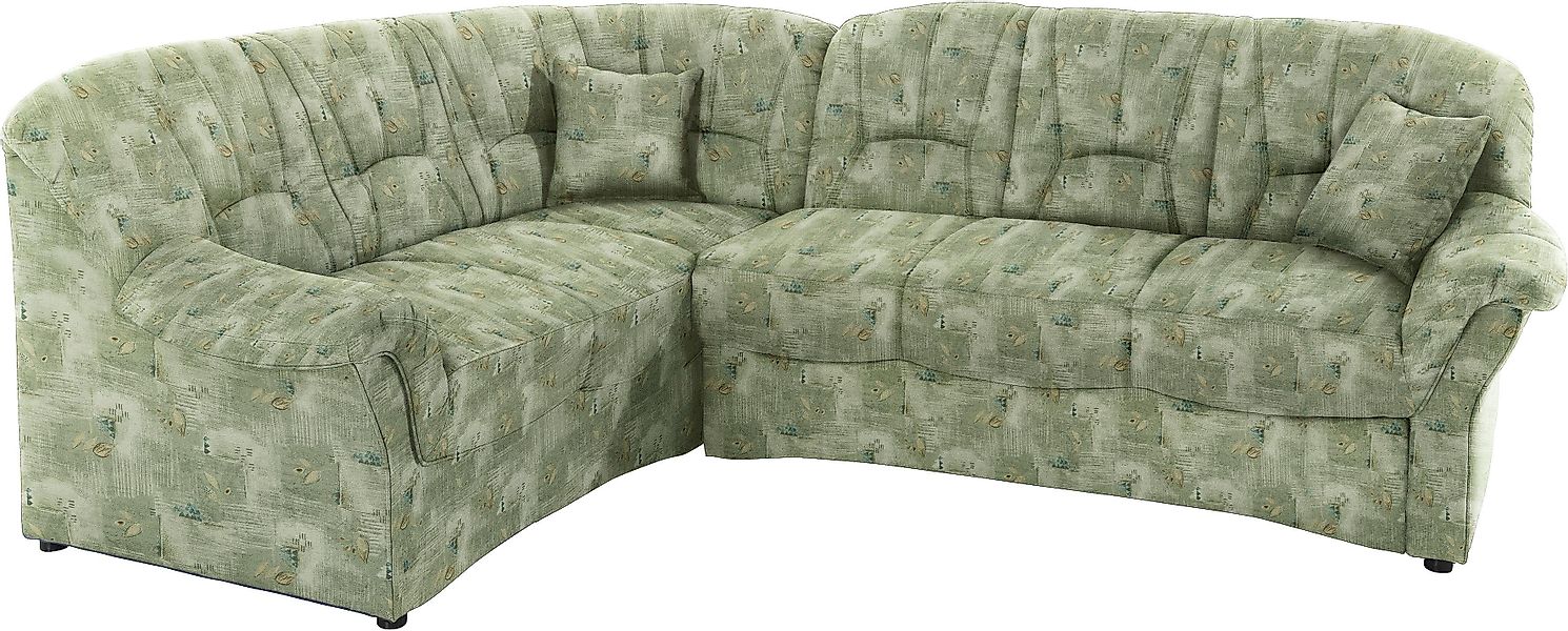 DOMO collection Ecksofa "Bahia, zeitlos und elegant, bequeme Armlehnen, L-F günstig online kaufen