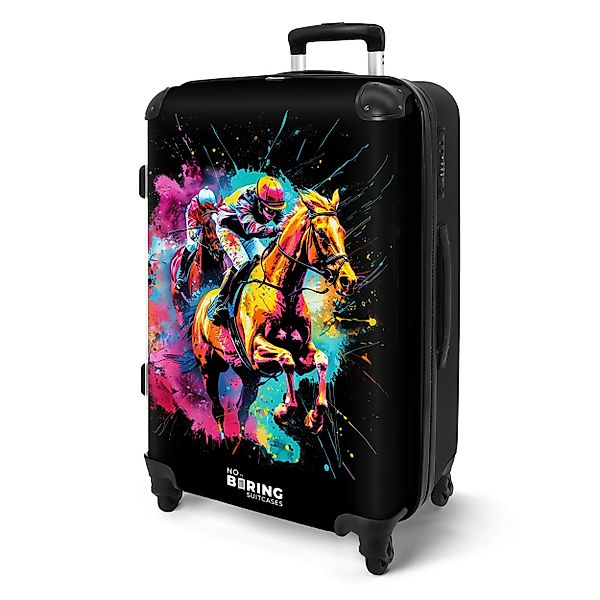 NoBoringSuitcases.com© Hartschalen-Trolley mit leuchtende Räder - günstig online kaufen
