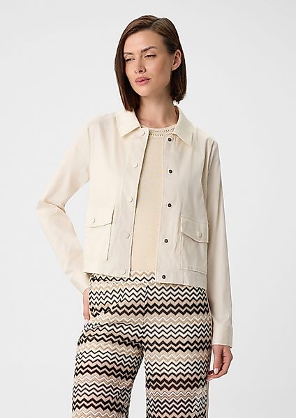Comma Blusenblazer Leichte Jacke aus Baumwollmix günstig online kaufen