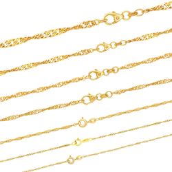 HOPLO Goldkette Goldkette Singapurkette Halskette Breite günstig online kaufen