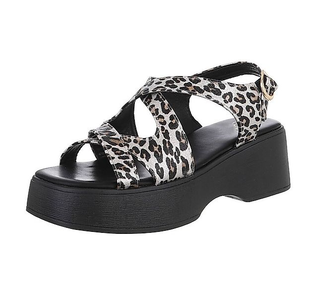 Ital-Design Bequeme Sandalen mit Absatz für Damen im trendigen Design Plate günstig online kaufen