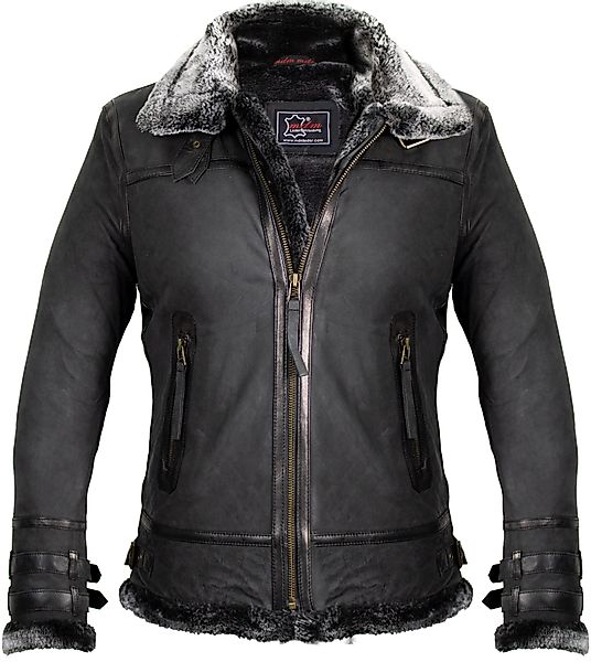 MDM Lederjacke Damen Fell Lederjacke Mit günstig online kaufen