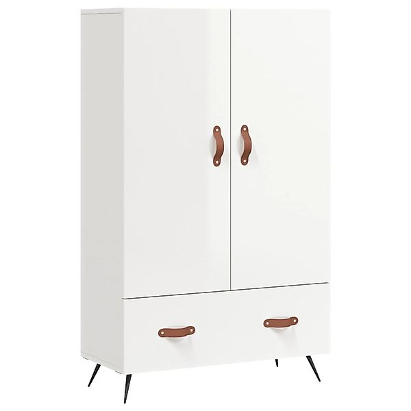 vidaXL Highboard Hochglanz-Weiß 69,5x31x115 cm Holzwerkstoff 828206 günstig online kaufen