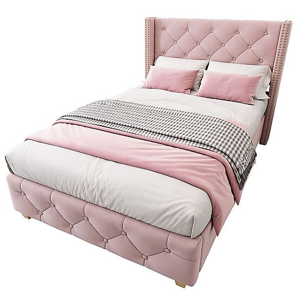BlingBin Polsterbett Einzelbett Jugendbett Bettgestell mit Lattenrost und K günstig online kaufen
