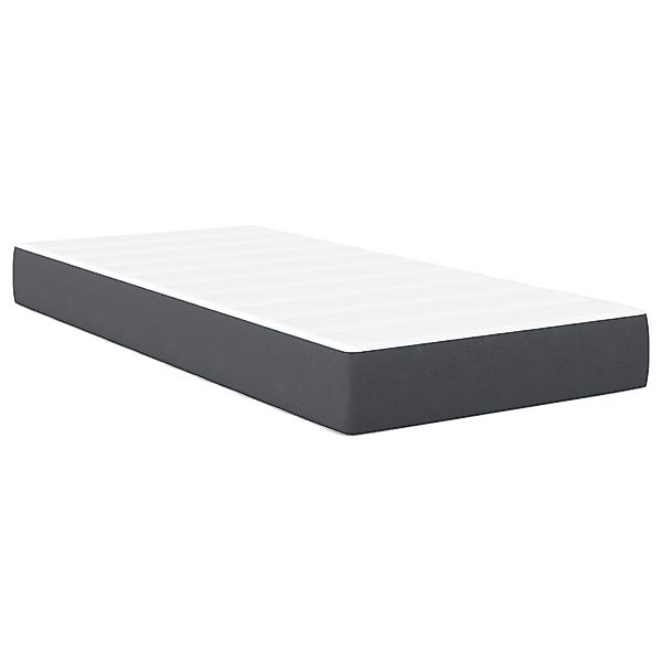 Boxspringmatratze Taschenfederkernmatratze Dunkelgrau Mittelhart 90x190x20 günstig online kaufen
