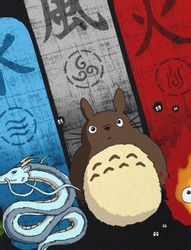 style3 T-Shirt Ghibli Family totoro mononoke günstig online kaufen