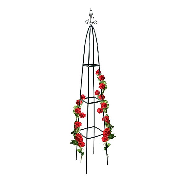 relaxdays Rankhilfe Garten Rankturm Metall ca. günstig online kaufen