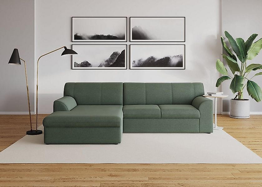 DOMO collection Ecksofa "Topper, elegant und zeitlos, kompaktes Stellmaß 24 günstig online kaufen