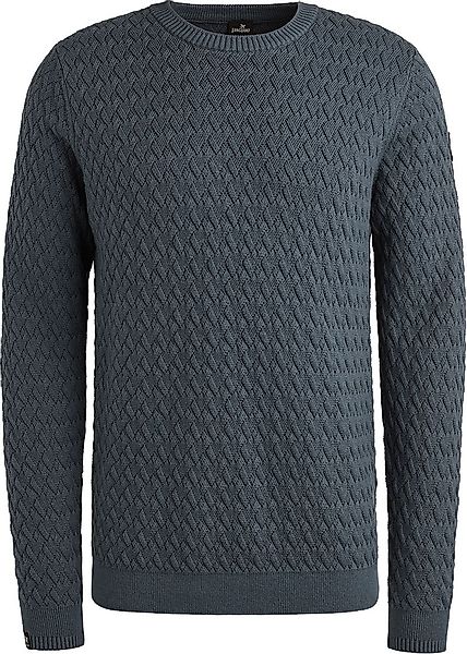 Vanguard Knitted Struktur Pullover Blau - Größe M günstig online kaufen